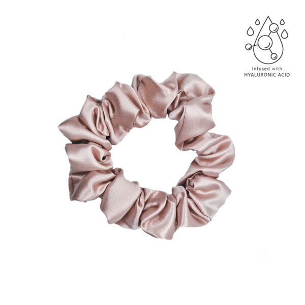 Zīda Matu Gumija Ar Hialuronskābi - Rozā - M