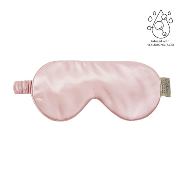 Zīda Acu Maska Ar Hialuronskābi - Rozā