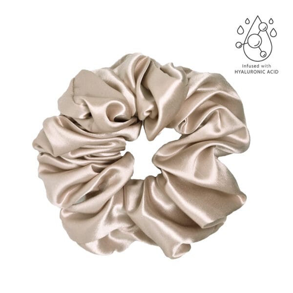 Zīda Matu Gumija Ar Hialuronskābi - Smilšu - L