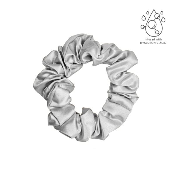 Zīda Matu Gumija Ar Hialuronskābi - Sudraba - M